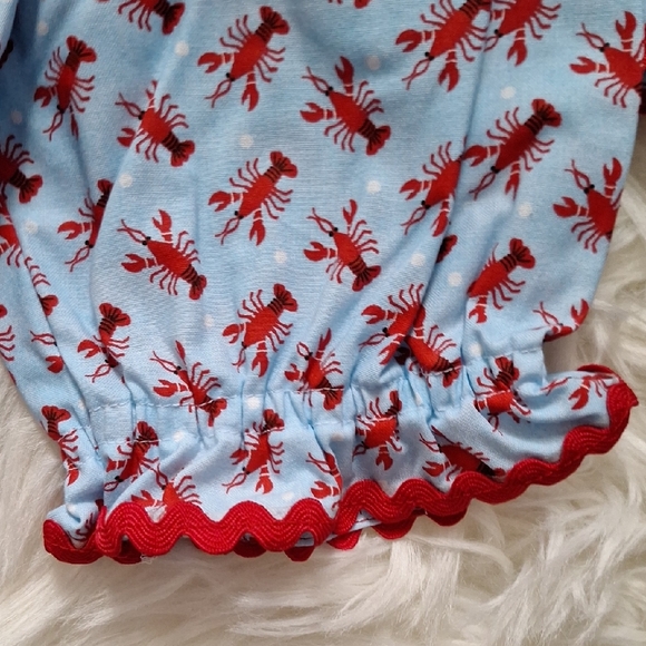 Kids Red and Blue Casual Dress Set - Picture 5 of 5